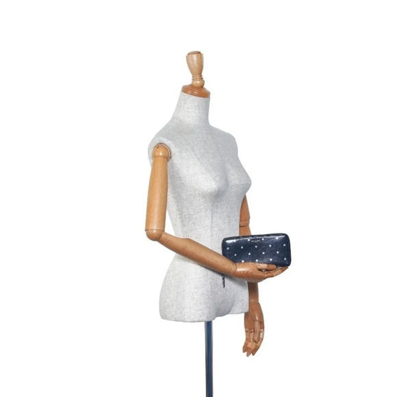 Authentic YSL Star Print Leather Zip Around Wallet - Picture 12 of 12